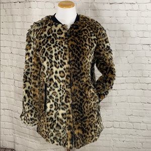 Forever 21 cheetah faux fur coat